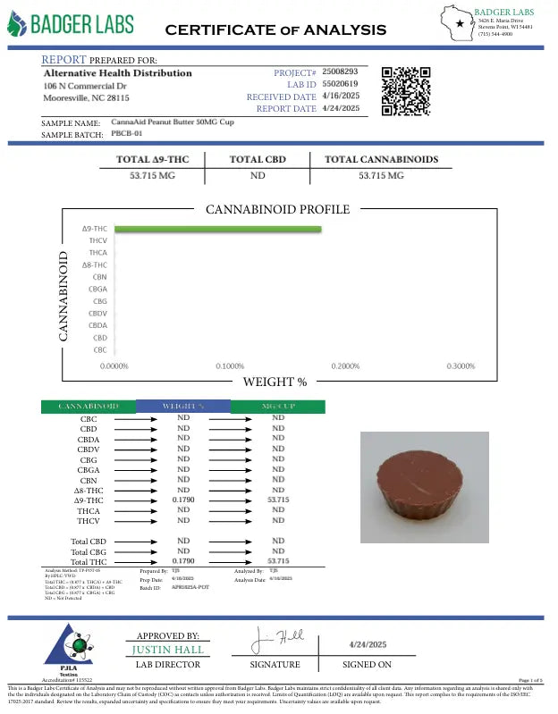 Buy Peanut Butter D9 15mg + CBD 15MG Cup  (Bulk) Wholesale AH DIST