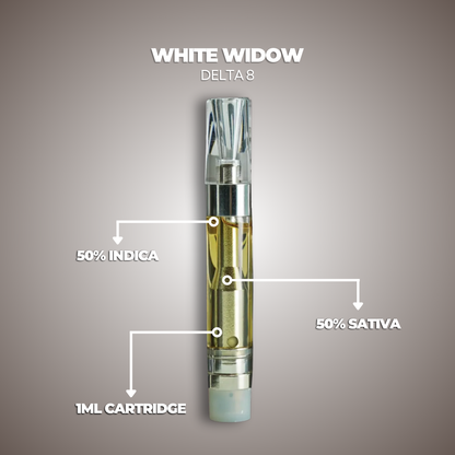 Delta 8 WHITE WIDOW Vape Cartridge