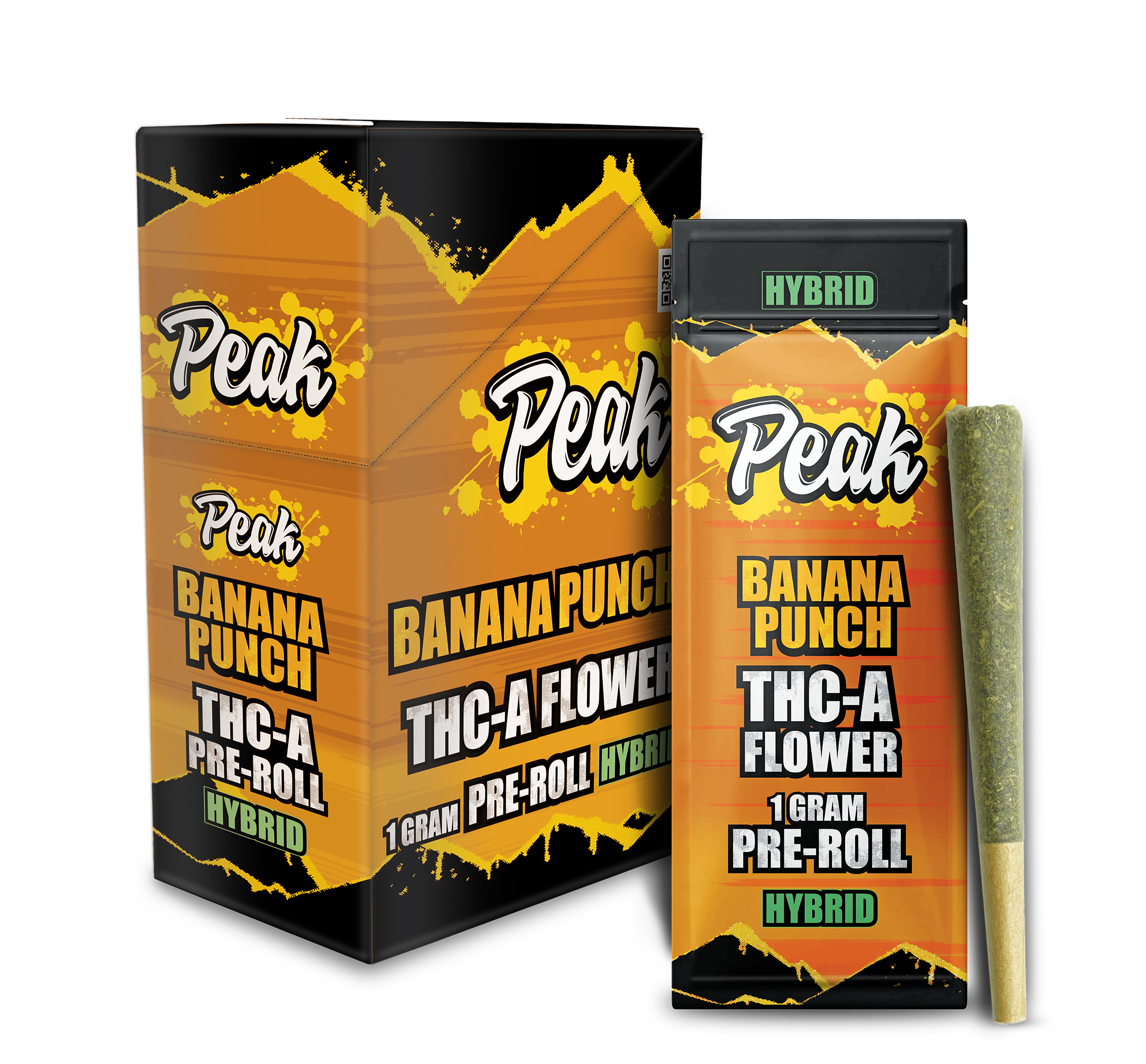 Peak THCA Flower Pre-rolls 1CT x10 Banana Punch