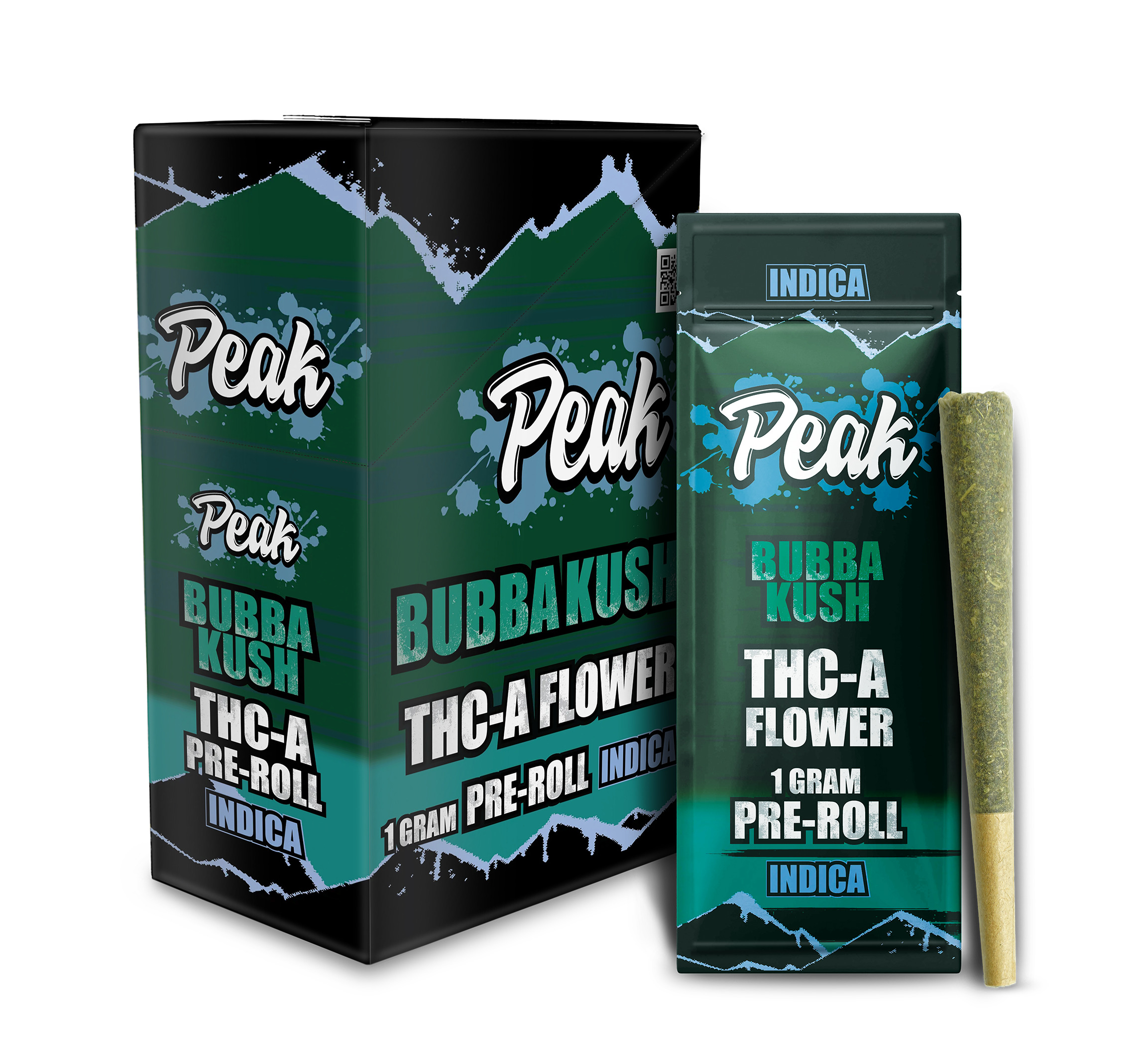 Peak THCA Flower Pre-rolls 1CT x10 Bubba Kush