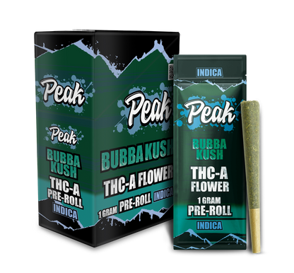 Peak THCA Flower Pre-rolls 1CT x10 Bubba Kush