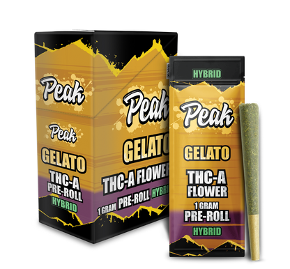 Peak THCA Flower Pre-rolls 1CT x10 Gelato Hybrid