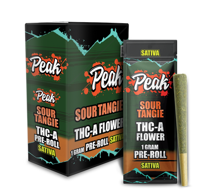 Peak THCA Flower Pre-rolls 1CT x10 Sour Tangie