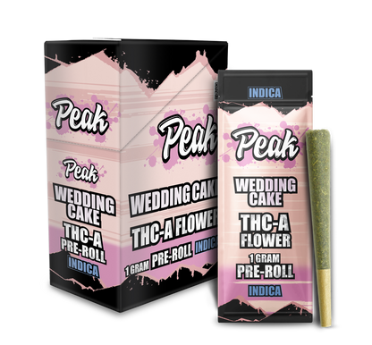 Peak THCA Flower Pre-rolls 1CT x10 Wedding Cake Indica