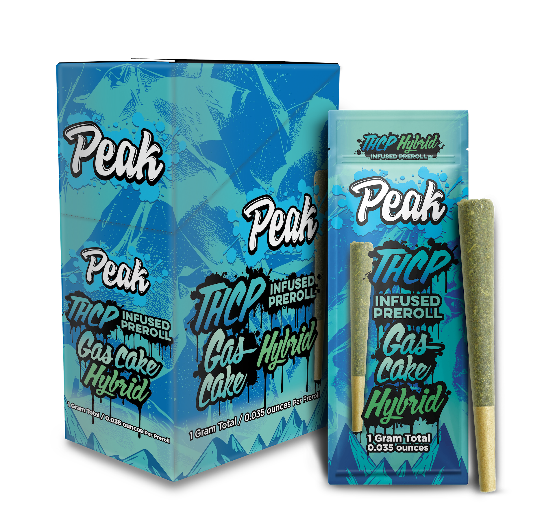 Peak THCP Infused Hybrid Gas Cake Pre-roll x10