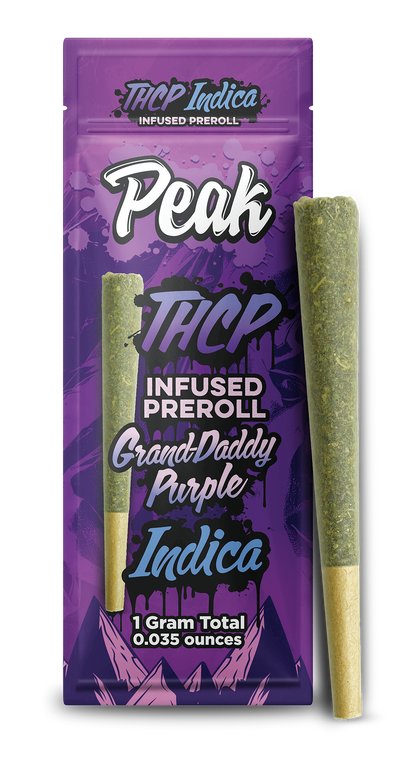 THCP Infused Indica GrandDaddy Purple Pre-roll x10