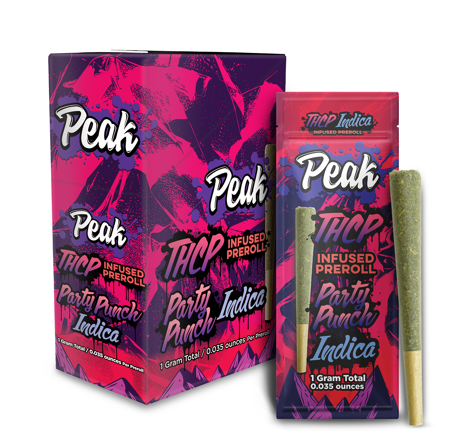 THCP Infused Indica Party Punch Pre-roll x10